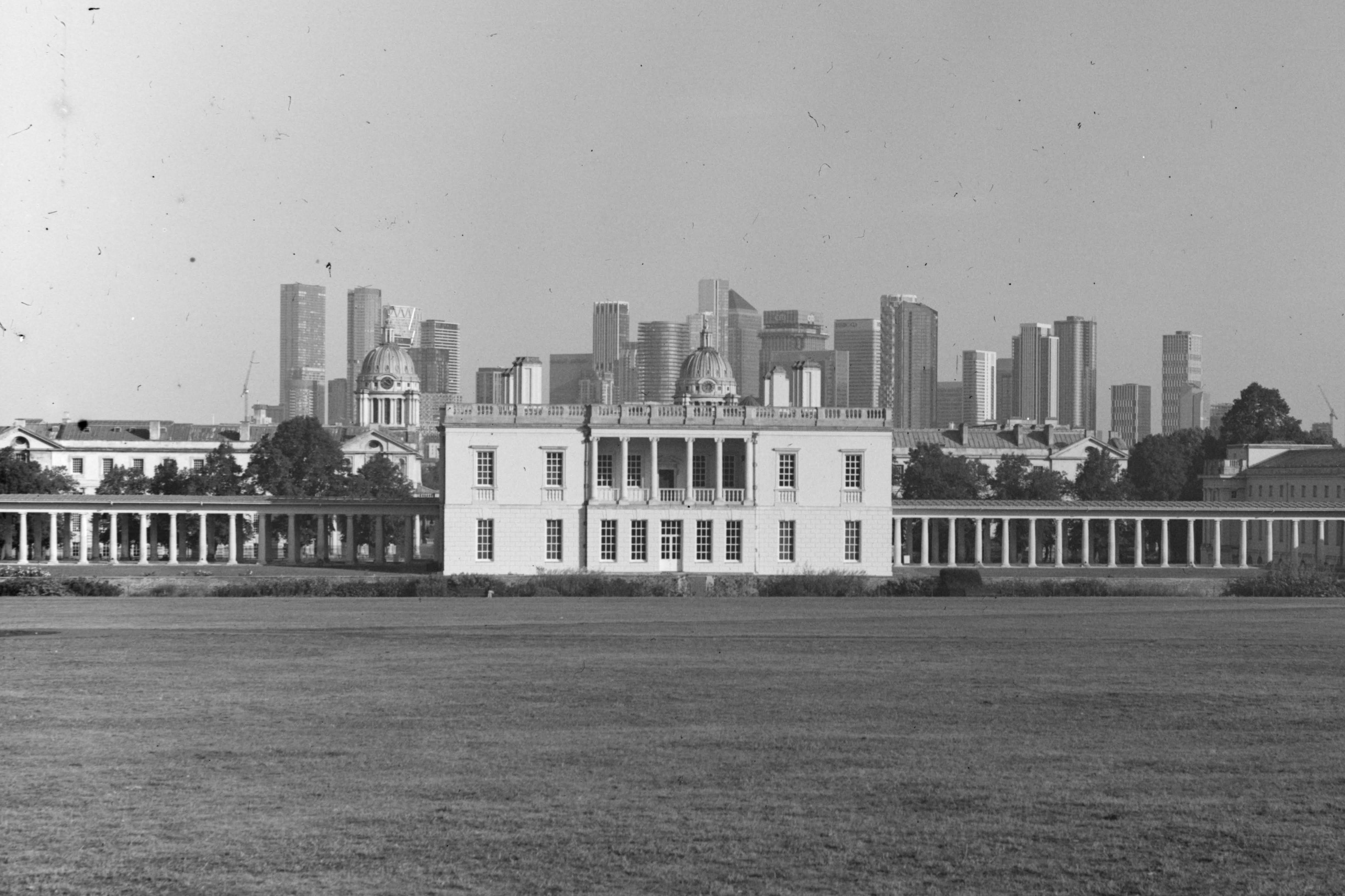 A view of The Queen’s House overlooking the Royal Naval College